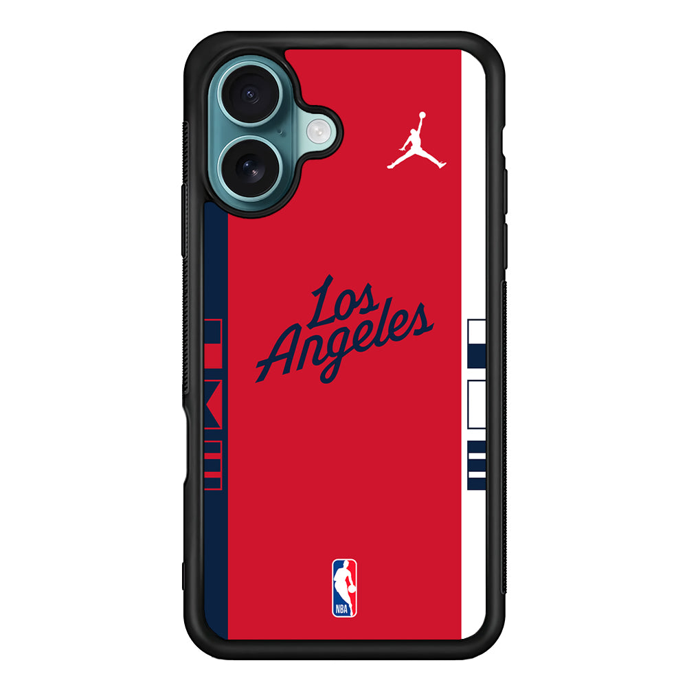 NBA LA Clippers Red Jordan iPhone 16 Case - Altracase