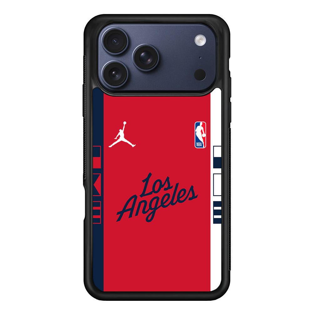 NBA LA Clippers Red Jordan iPhone 17 Pro Case - Altracase