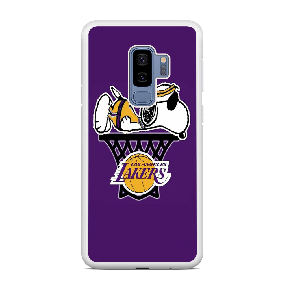 NBA Lakers Snoopy Basketball Samsung Galaxy S9 Plus Case