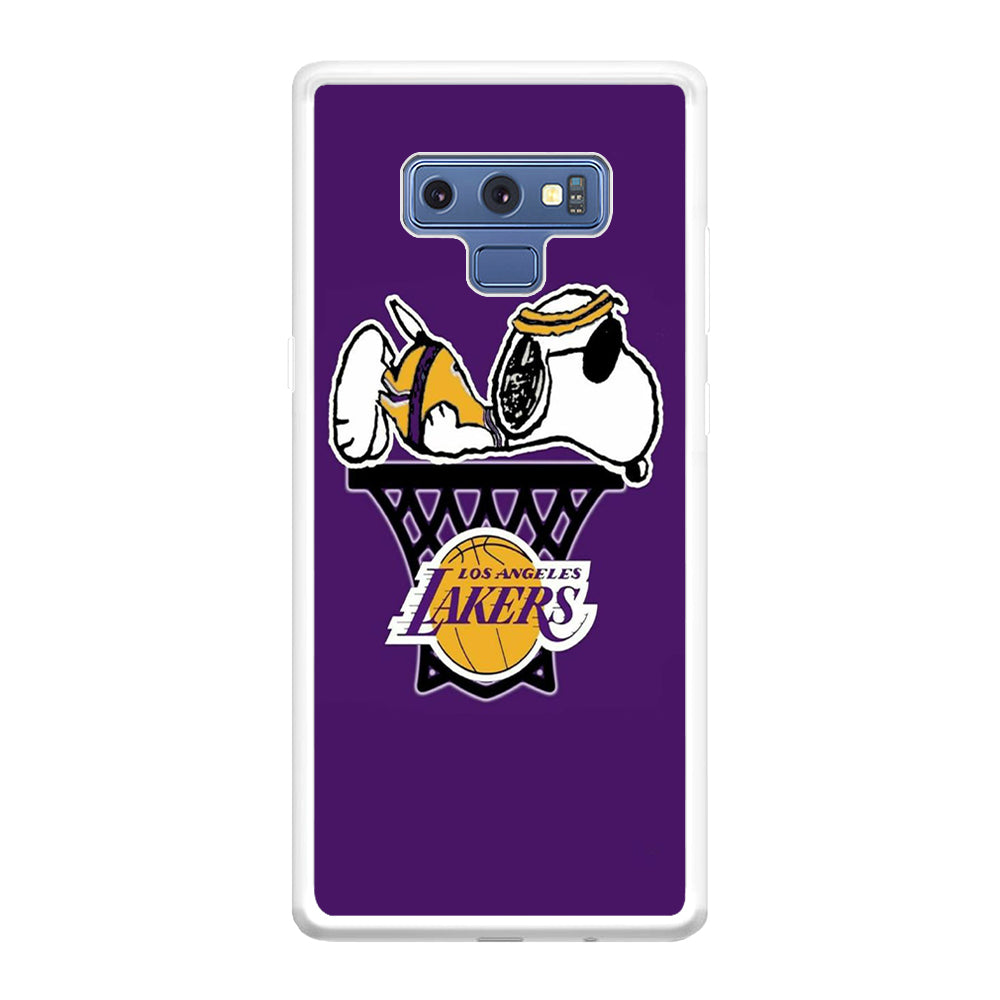 NBA Lakers Snoopy Basketball Samsung Galaxy Note 9 Case