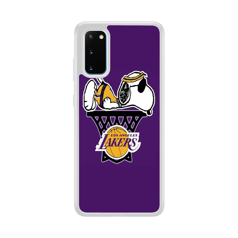 NBA Lakers Snoopy Basketball Samsung Galaxy S20 Case