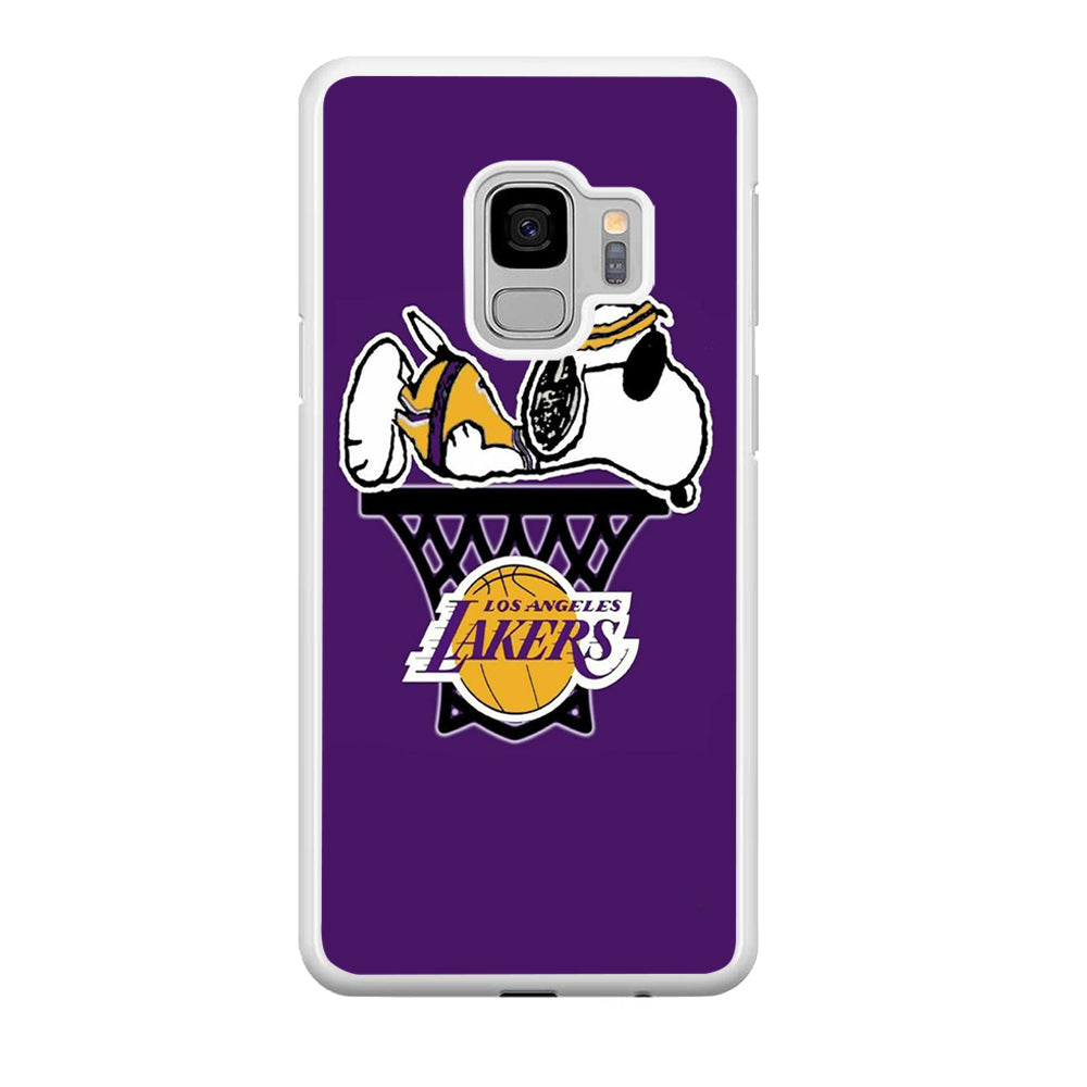 NBA Lakers Snoopy Basketball Samsung Galaxy S9 Case