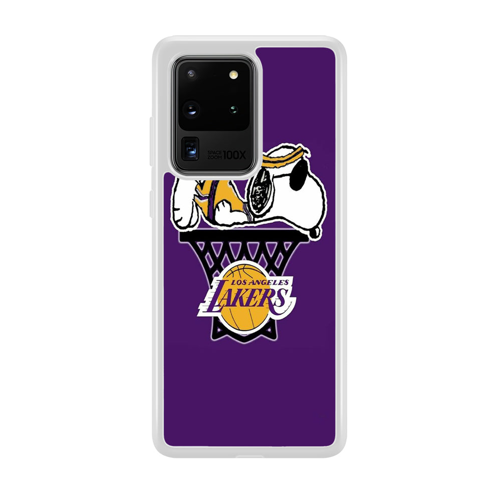 NBA Lakers Snoopy Basketball Samsung Galaxy S20 Ultra Case