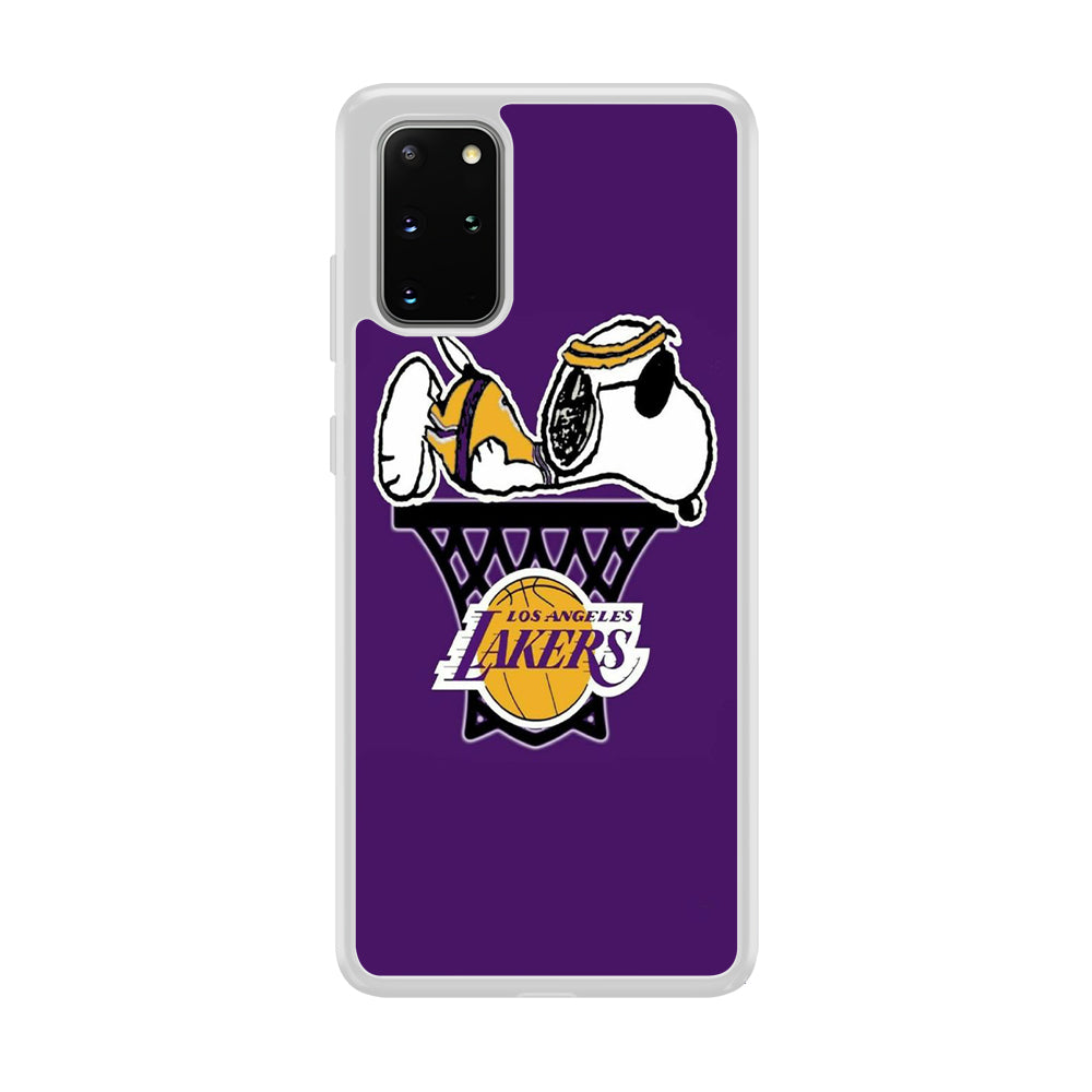 NBA Lakers Snoopy Basketball Samsung Galaxy S20 Plus Case