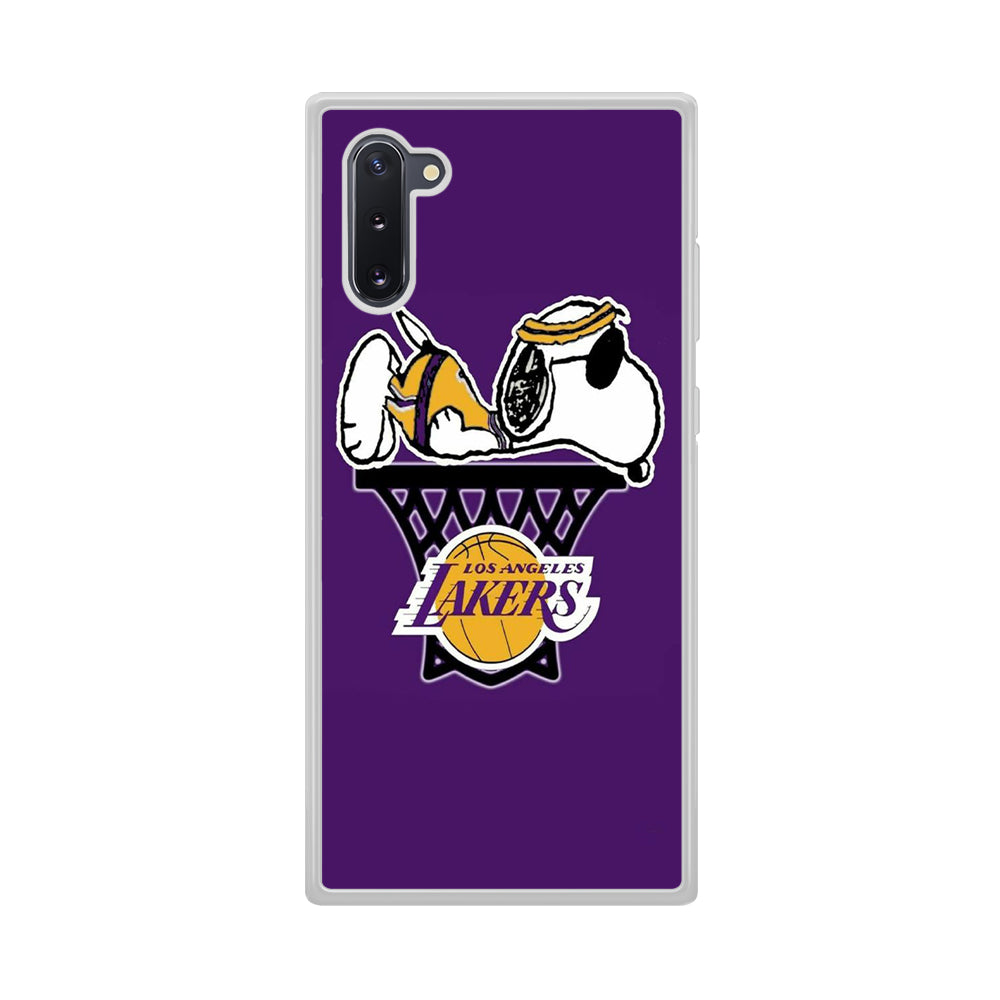 NBA Lakers Snoopy Basketball Samsung Galaxy Note 10 Case