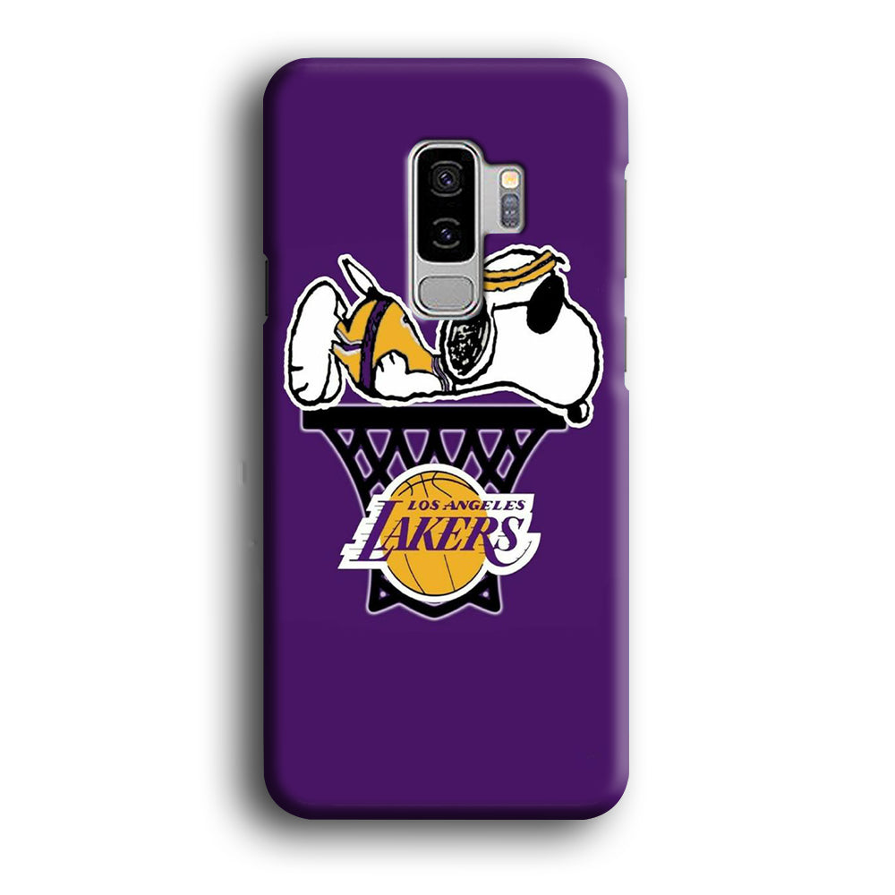 NBA Lakers Snoopy Basketball Samsung Galaxy S9 Plus Case