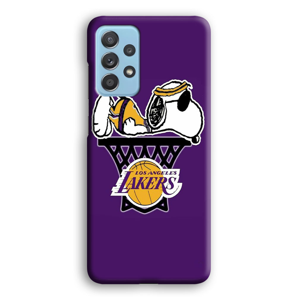 NBA Lakers Snoopy Basketball Samsung Galaxy A72 Case