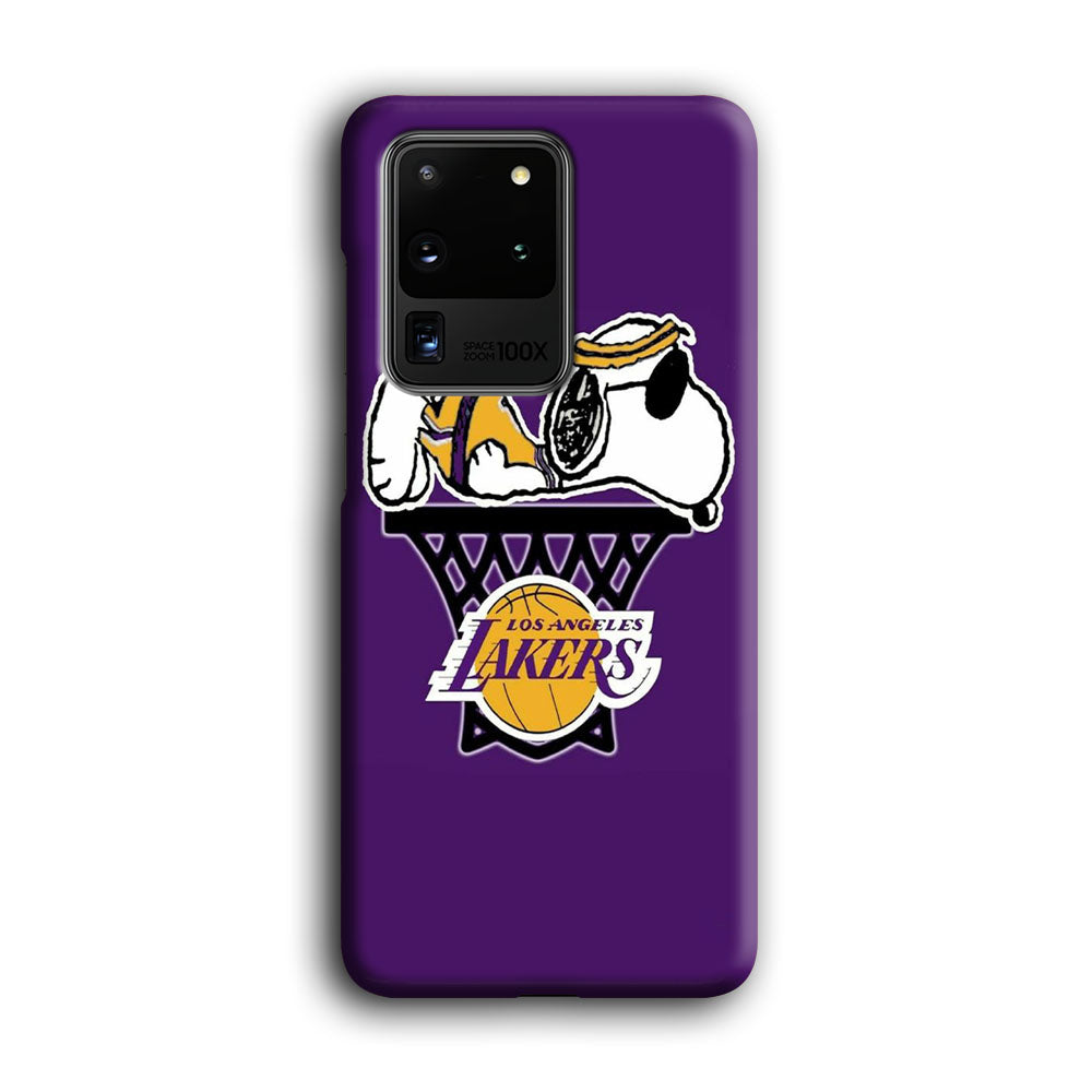 NBA Lakers Snoopy Basketball Samsung Galaxy S20 Ultra Case