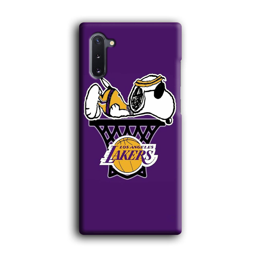 NBA Lakers Snoopy Basketball Samsung Galaxy Note 10 Case