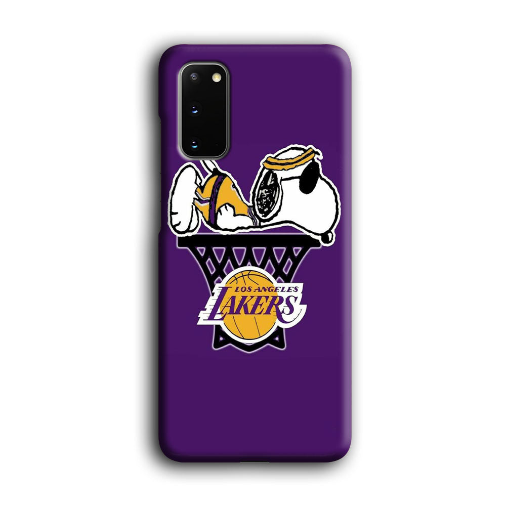 NBA Lakers Snoopy Basketball Samsung Galaxy S20 Case