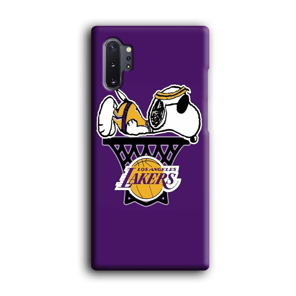 NBA Lakers Snoopy Basketball Samsung Galaxy Note 10 Plus Case