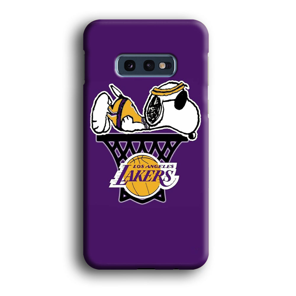 NBA Lakers Snoopy Basketball Samsung Galaxy S10E Case