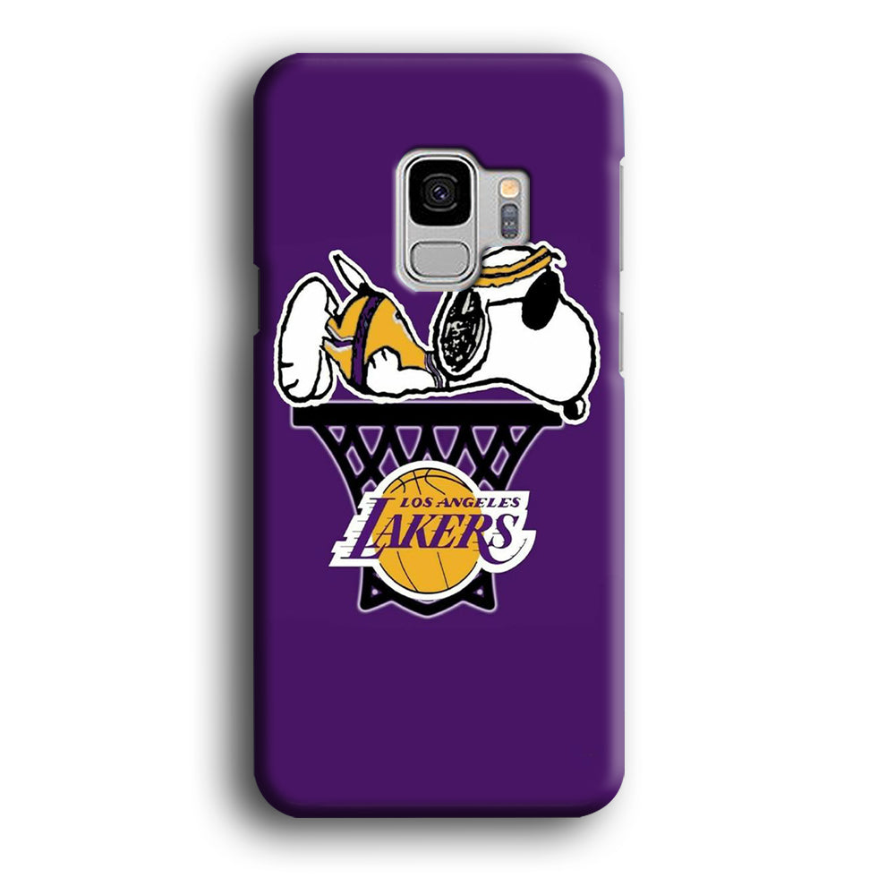 NBA Lakers Snoopy Basketball Samsung Galaxy S9 Case