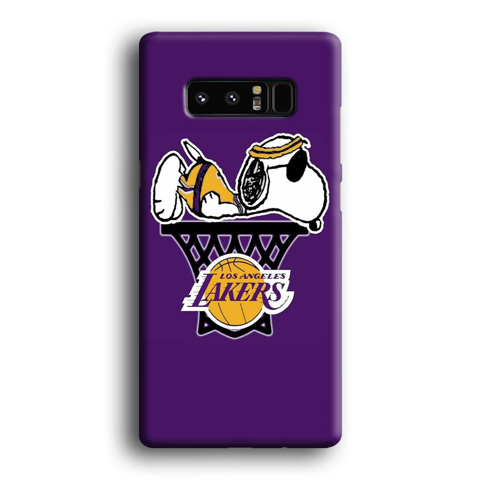 NBA Lakers Snoopy Basketball Samsung Galaxy Note 8 Case