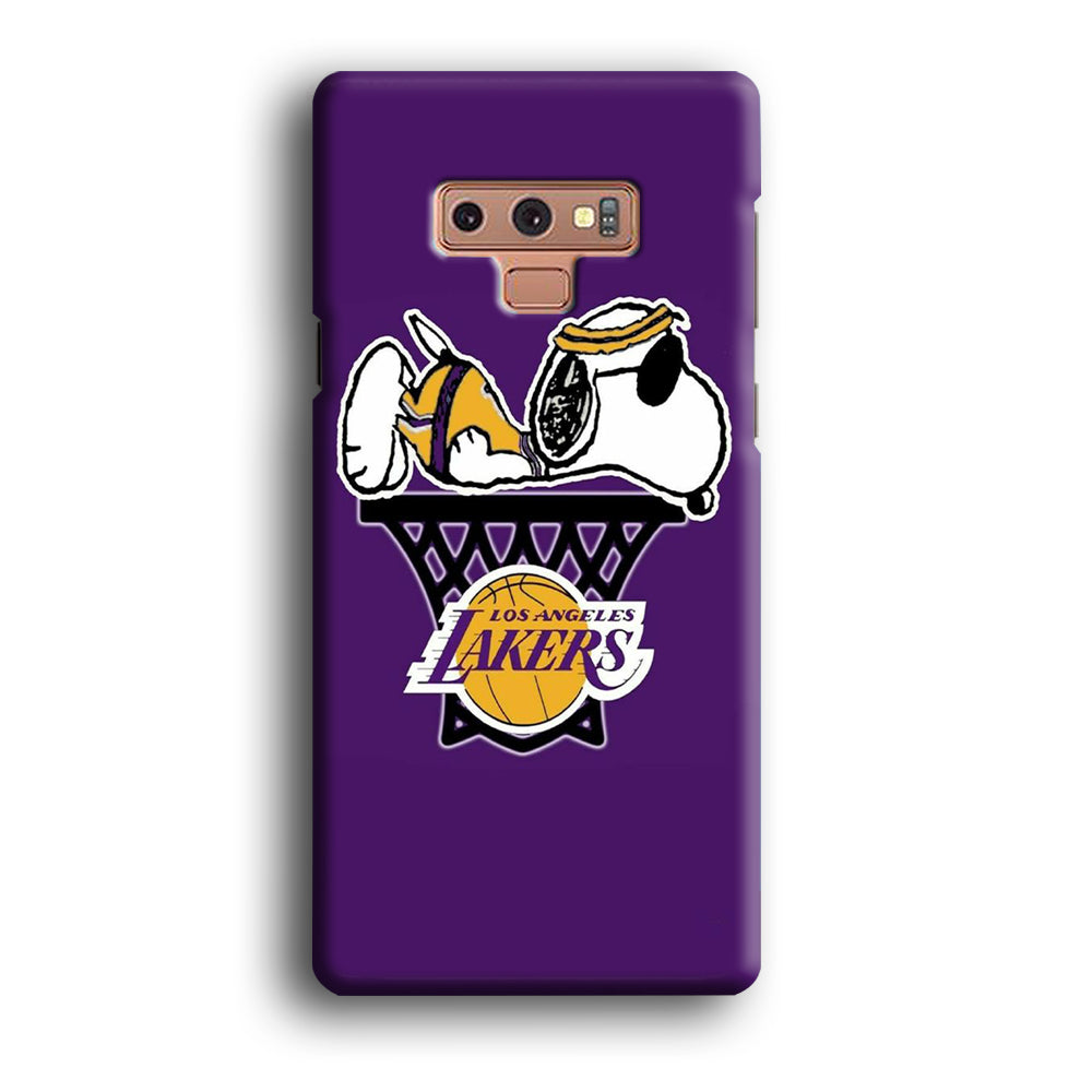 NBA Lakers Snoopy Basketball Samsung Galaxy Note 9 Case