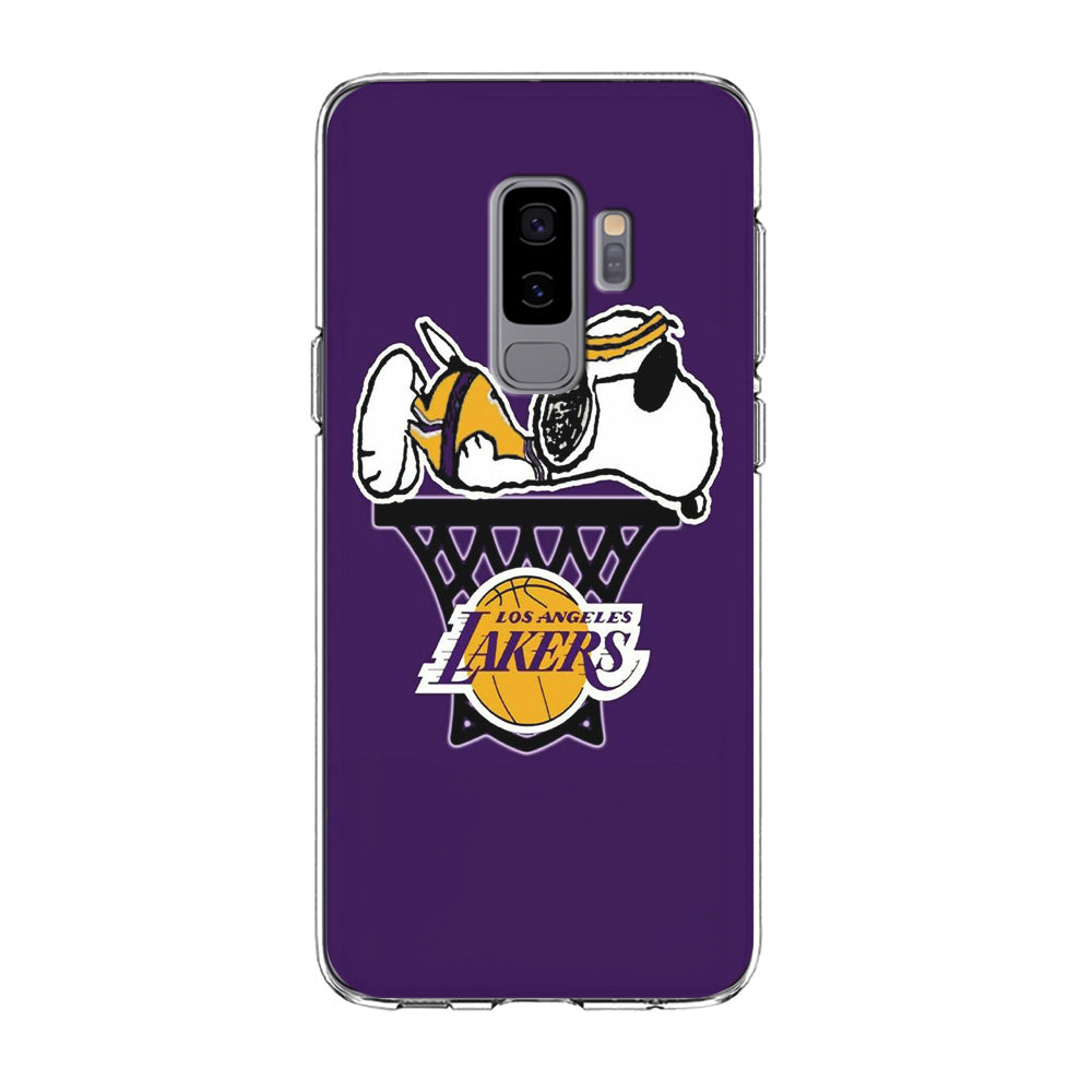 NBA Lakers Snoopy Basketball Samsung Galaxy S9 Plus Case