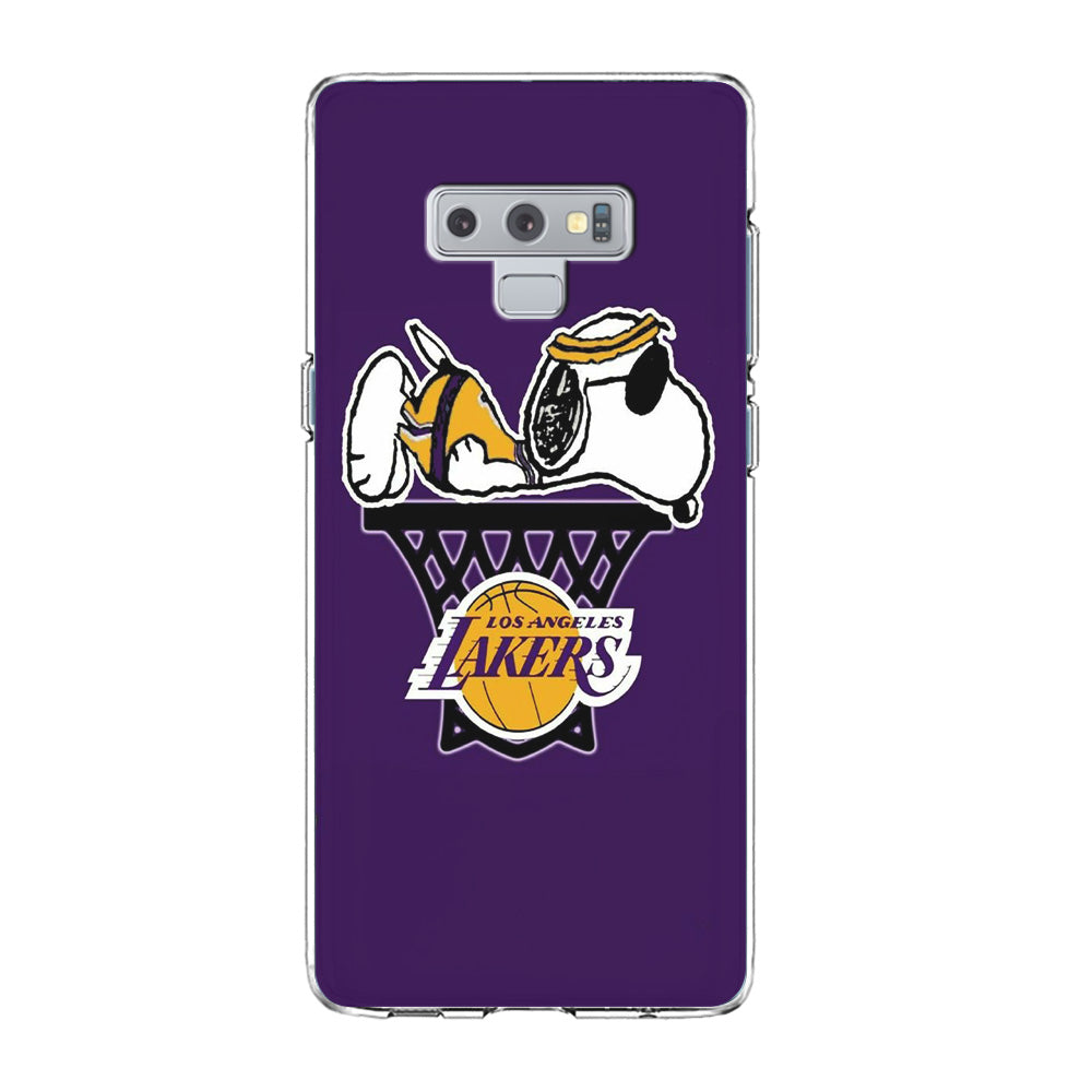 NBA Lakers Snoopy Basketball Samsung Galaxy Note 9 Case