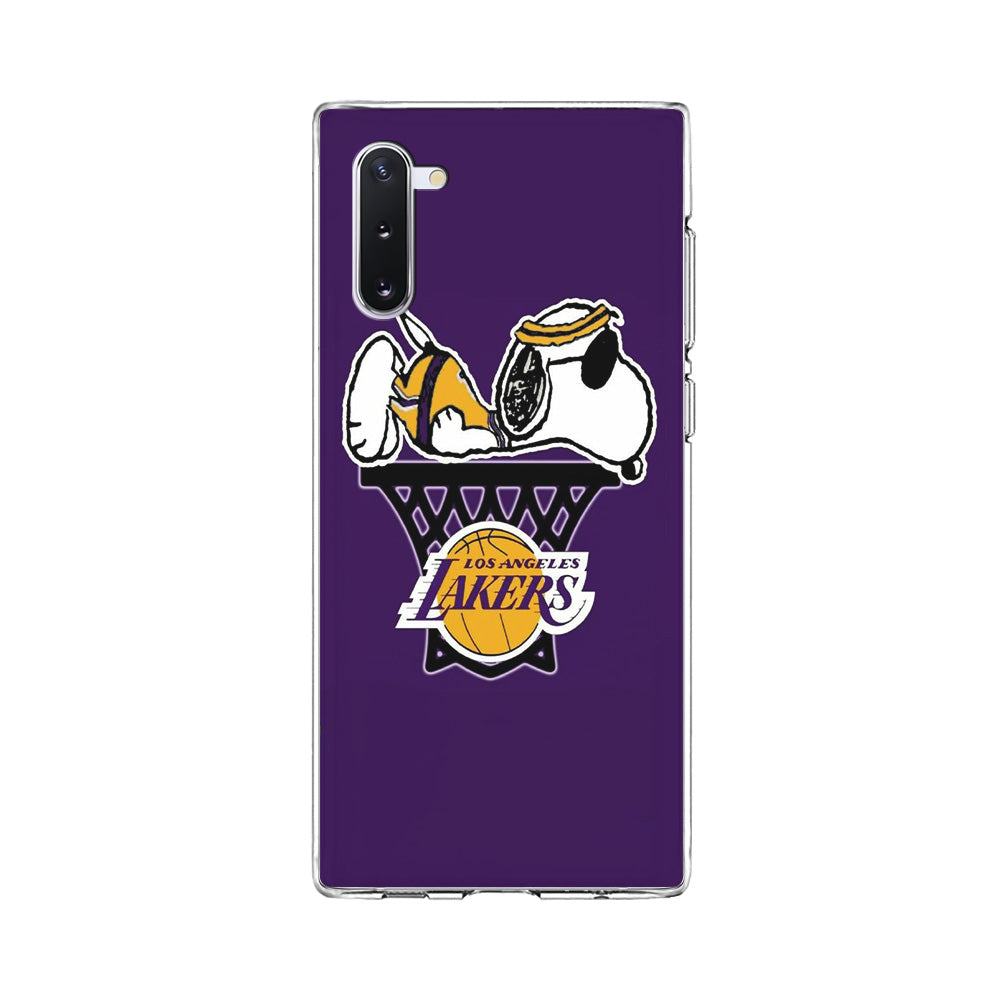 NBA Lakers Snoopy Basketball Samsung Galaxy Note 10 Case