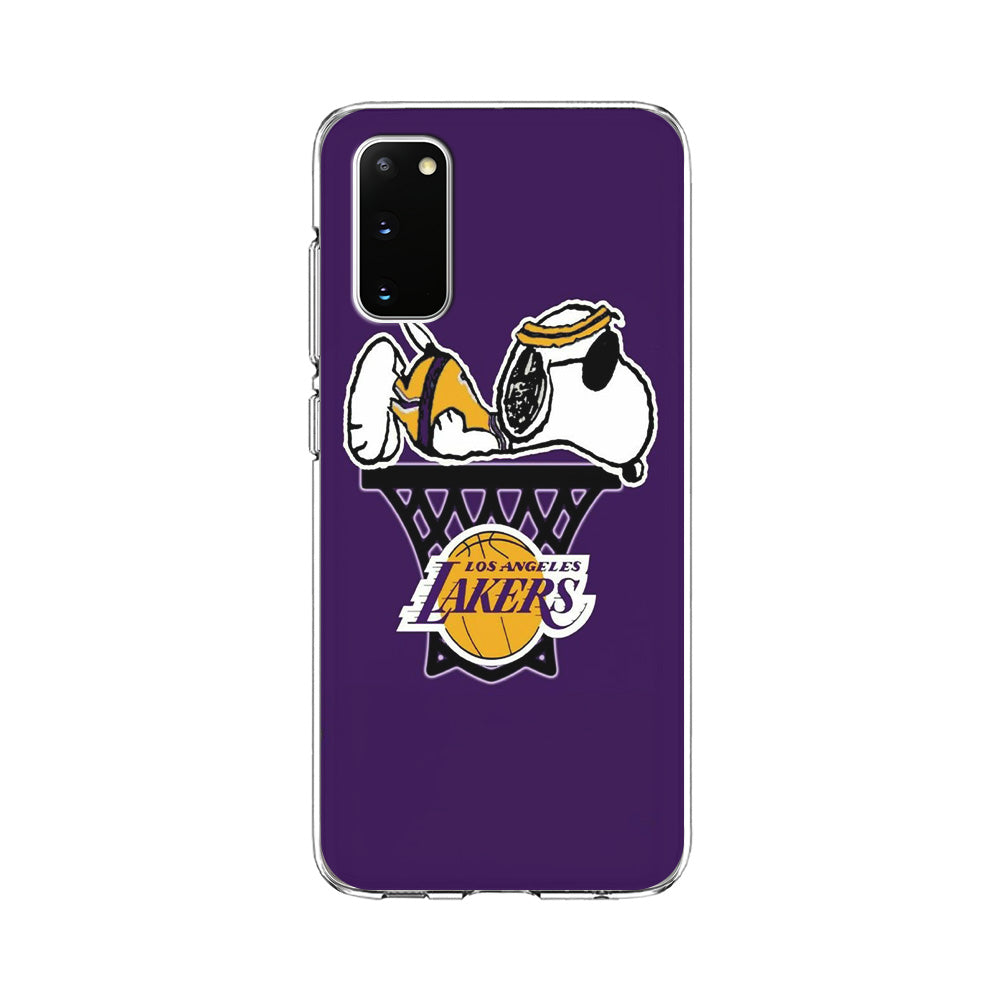 NBA Lakers Snoopy Basketball Samsung Galaxy S20 Case