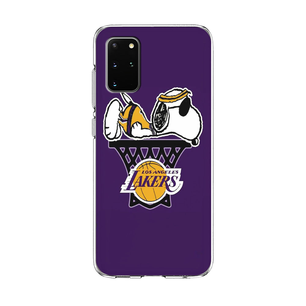 NBA Lakers Snoopy Basketball Samsung Galaxy S20 Plus Case