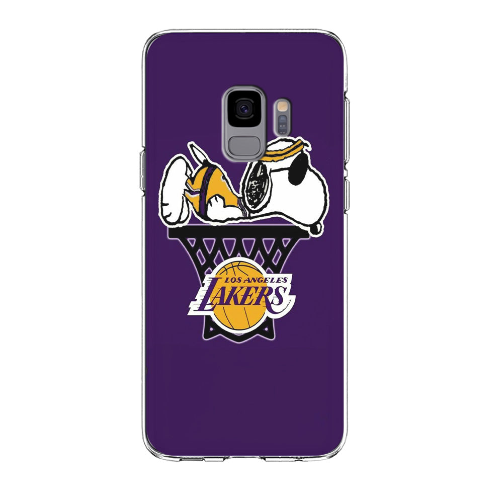 NBA Lakers Snoopy Basketball Samsung Galaxy S9 Case