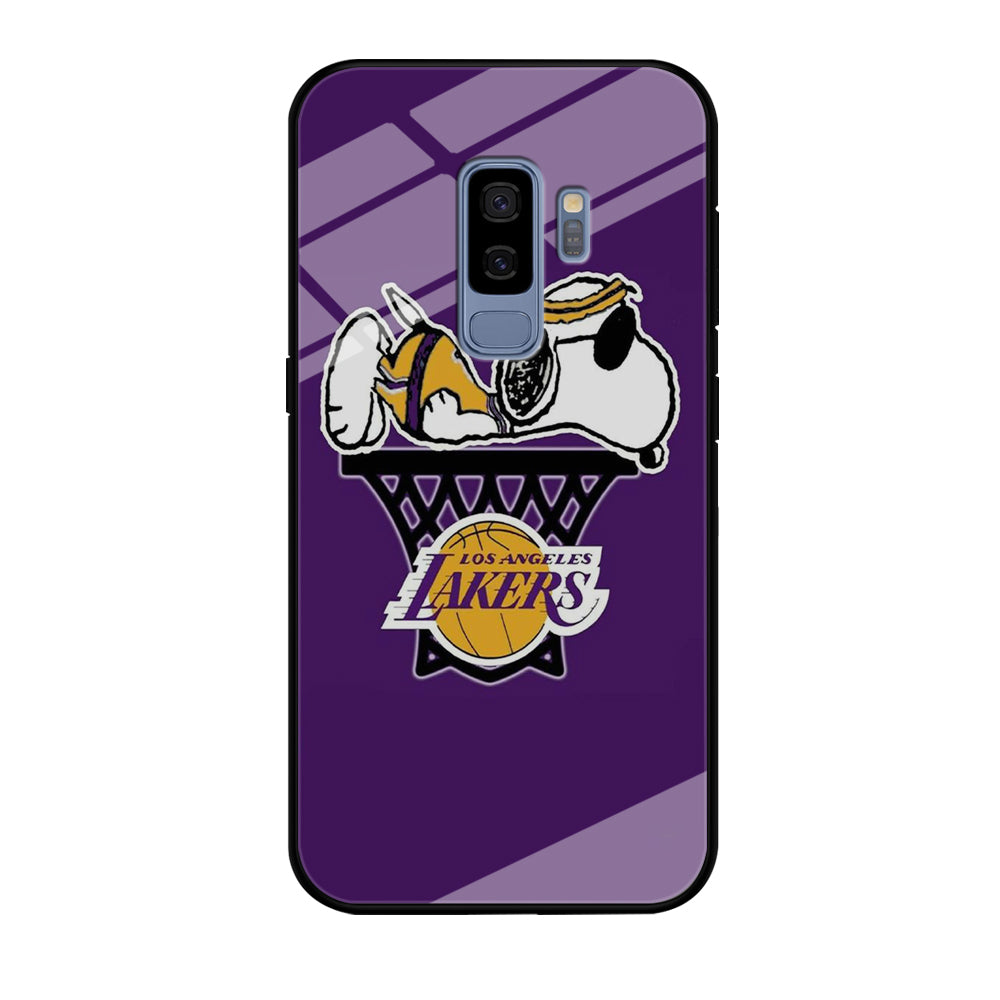 NBA Lakers Snoopy Basketball Samsung Galaxy S9 Plus Case