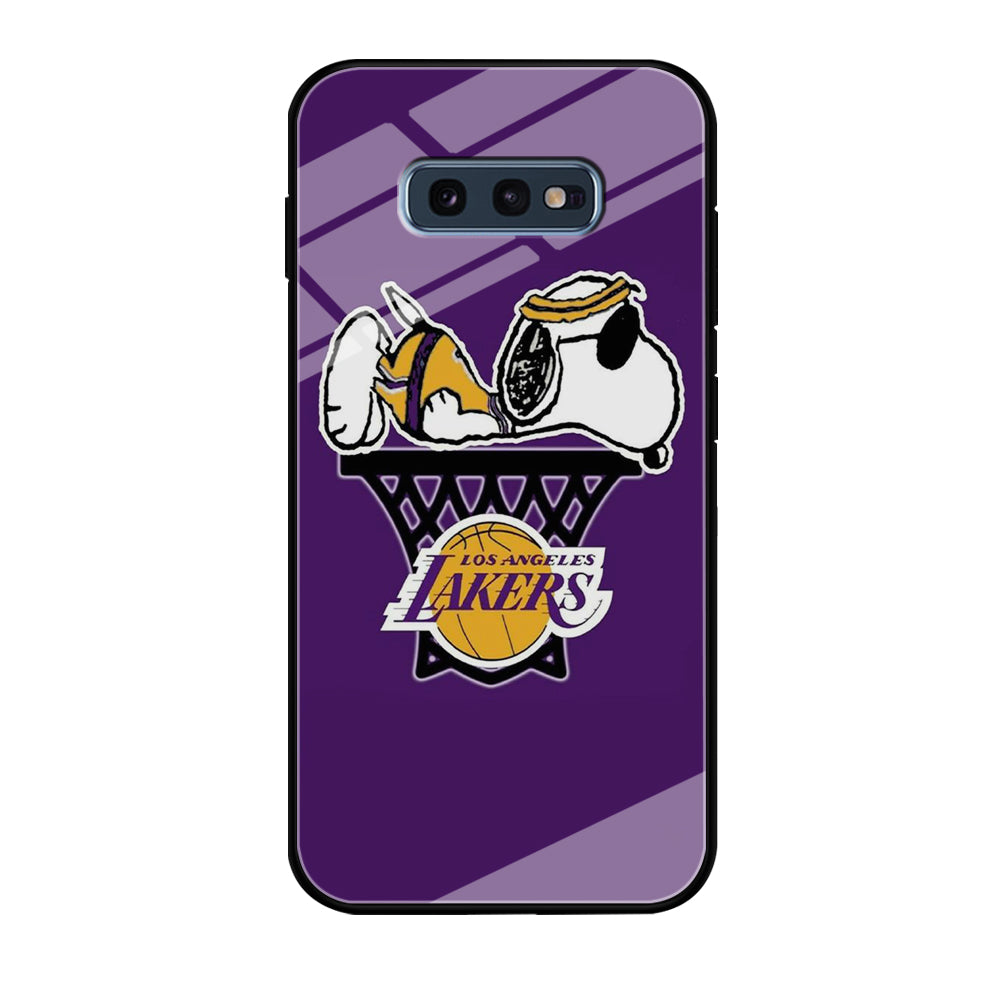 NBA Lakers Snoopy Basketball Samsung Galaxy S10E Case