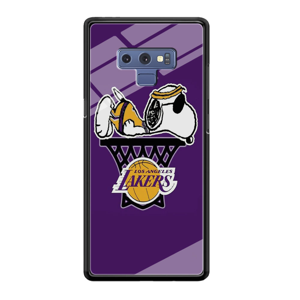 NBA Lakers Snoopy Basketball Samsung Galaxy Note 9 Case