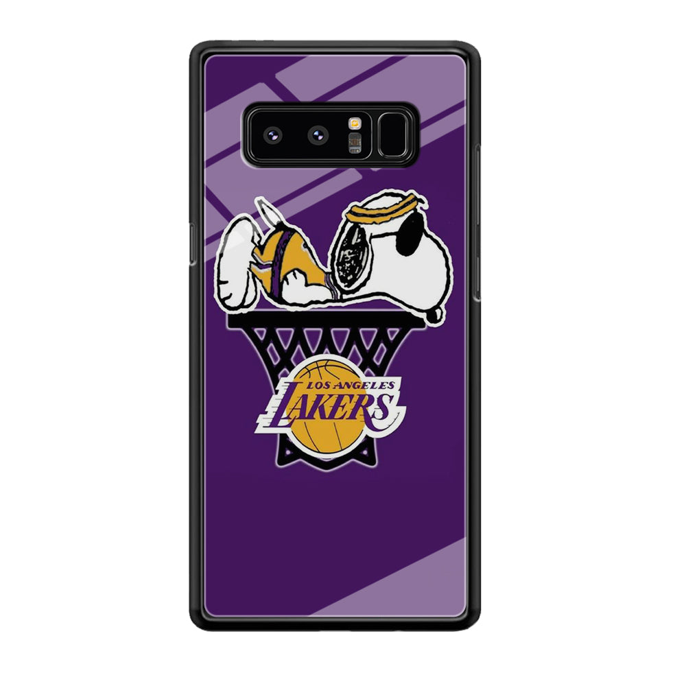 NBA Lakers Snoopy Basketball Samsung Galaxy Note 8 Case