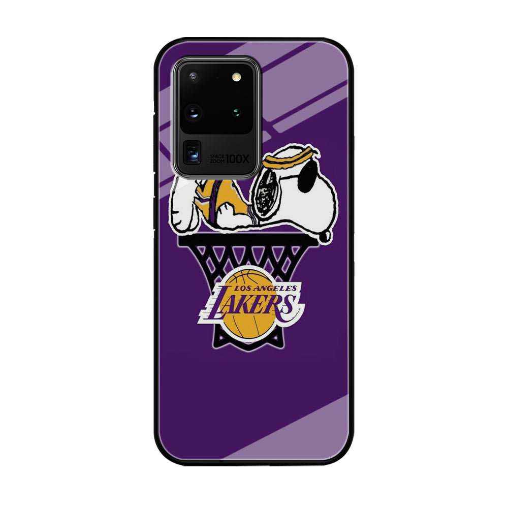 NBA Lakers Snoopy Basketball Samsung Galaxy S20 Ultra Case