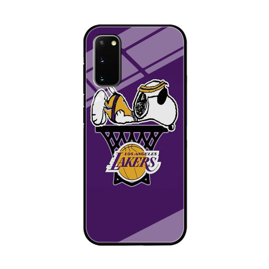 NBA Lakers Snoopy Basketball Samsung Galaxy S20 Case