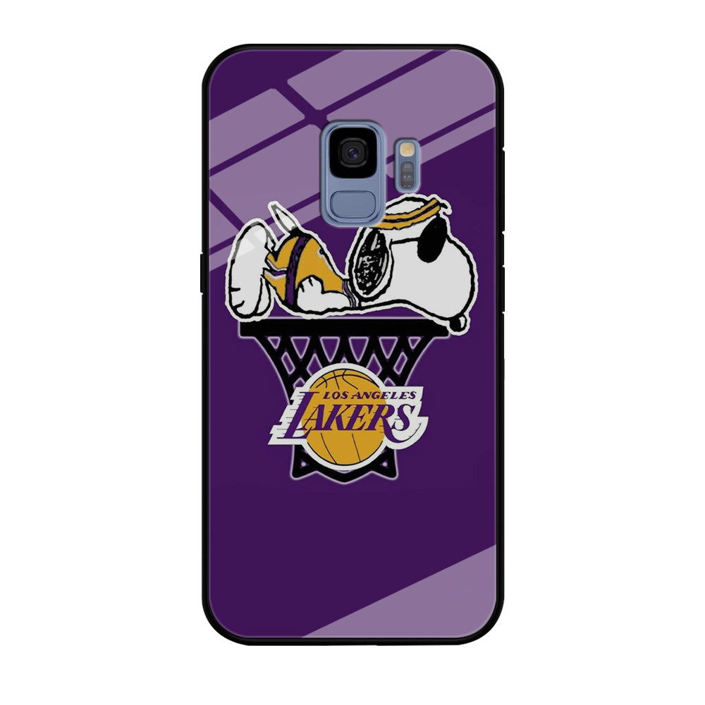 NBA Lakers Snoopy Basketball Samsung Galaxy S9 Case