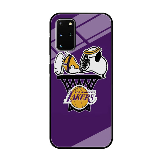 NBA Lakers Snoopy Basketball Samsung Galaxy S20 Plus Case