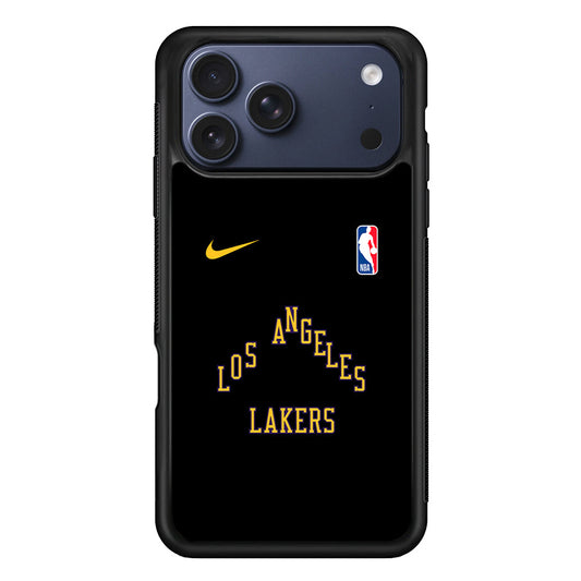 NBA Los Angeles Lakers Black Nike iPhone 17 Pro Max Case - Altracase