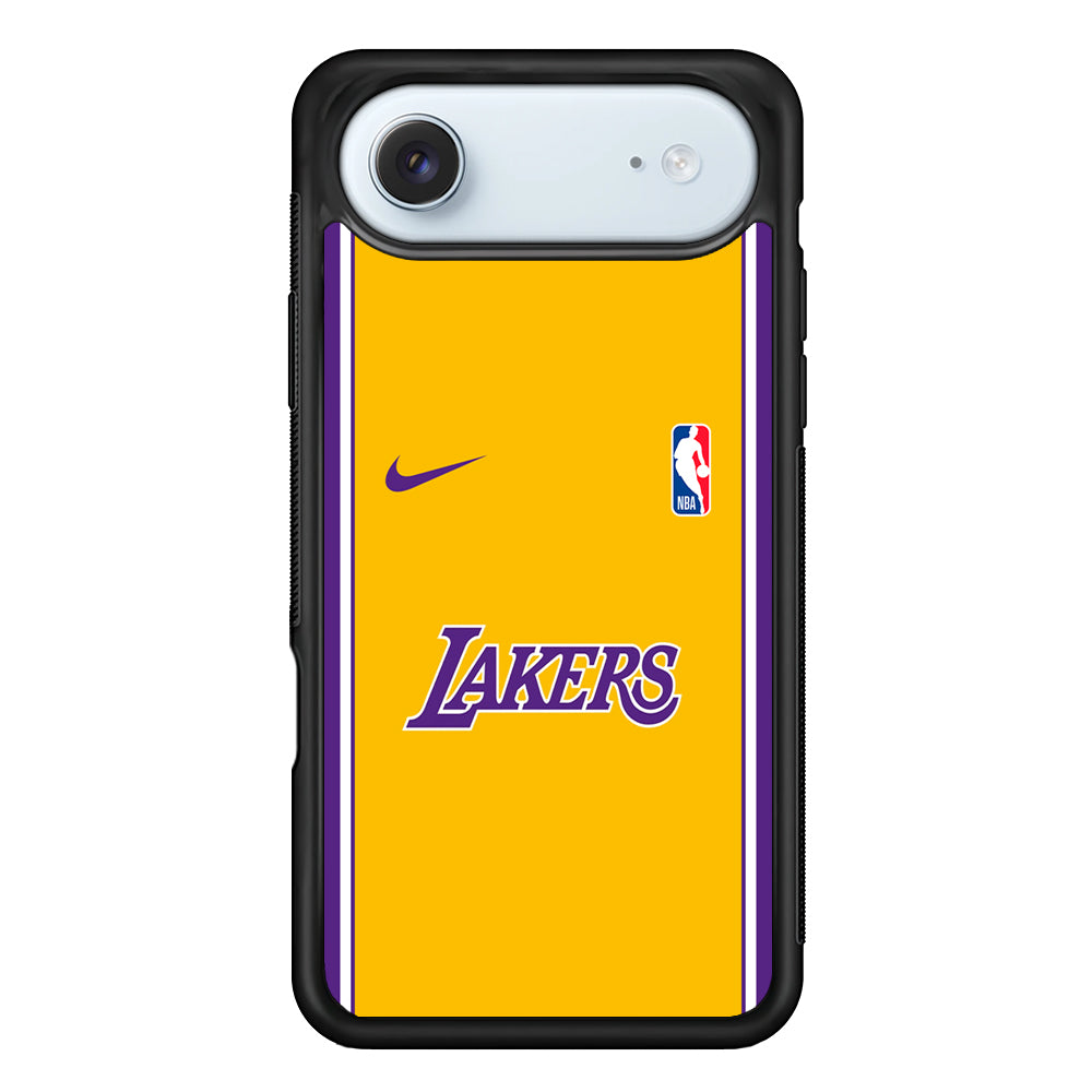 NBA Los Angeles Lakers Yellow Nike iPhone 17 Air Case - Altracase