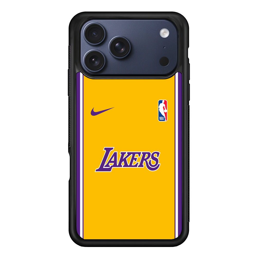 NBA Los Angeles Lakers Yellow Nike iPhone 17 Pro Case - Altracase