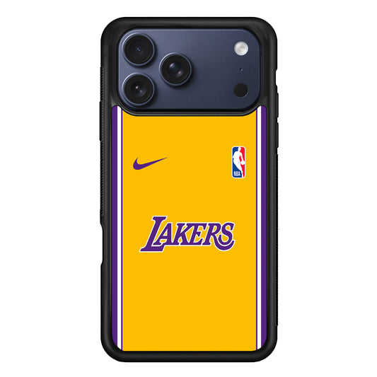 NBA Los Angeles Lakers Yellow Nike iPhone 17 Pro Case - Altracase