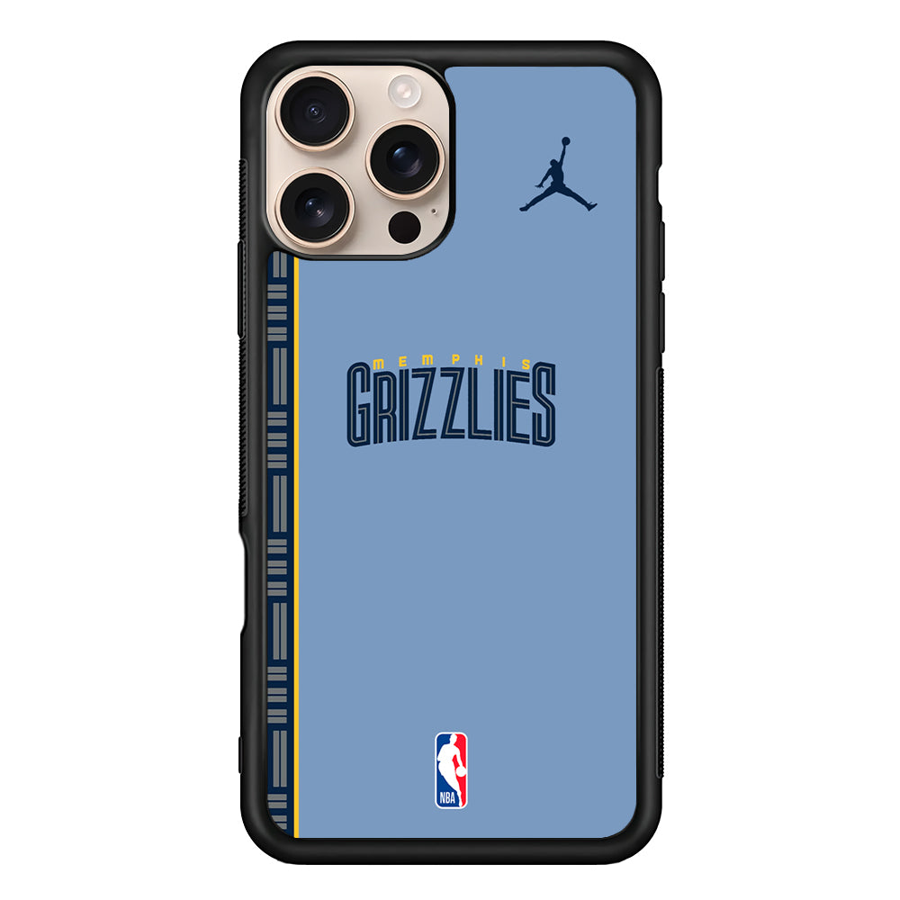 NBA Memphis Grizzlies Blue Jordan iPhone 16 Pro Case - Altracase