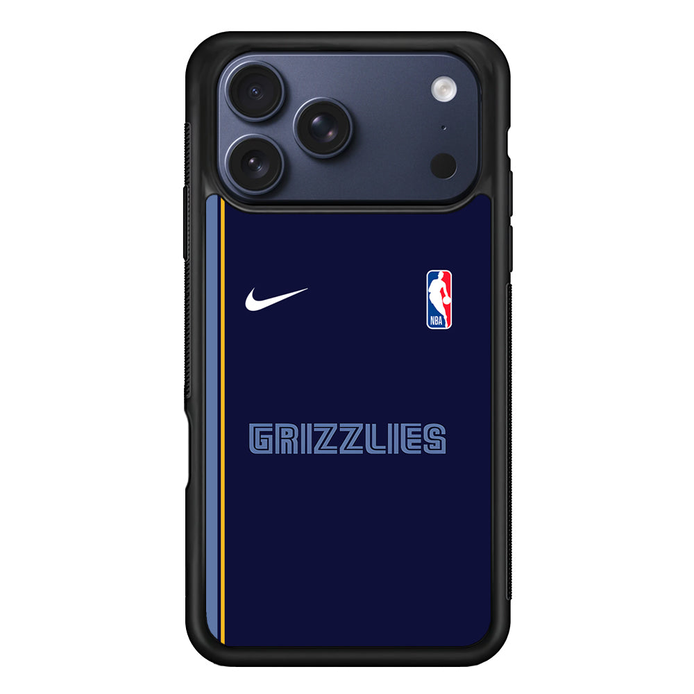NBA Memphis Grizzlies Navy Nike iPhone 17 Pro Case - Altracase