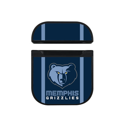 NBA Memphis Grizzlies Stripe Apple AirPods Case-AirPod Case-Black-Altracase