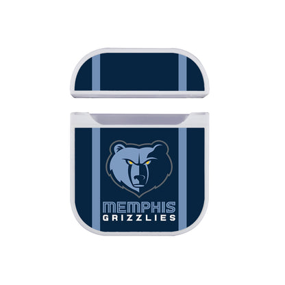NBA Memphis Grizzlies Stripe Apple AirPods Case-AirPod Case-White-Altracase