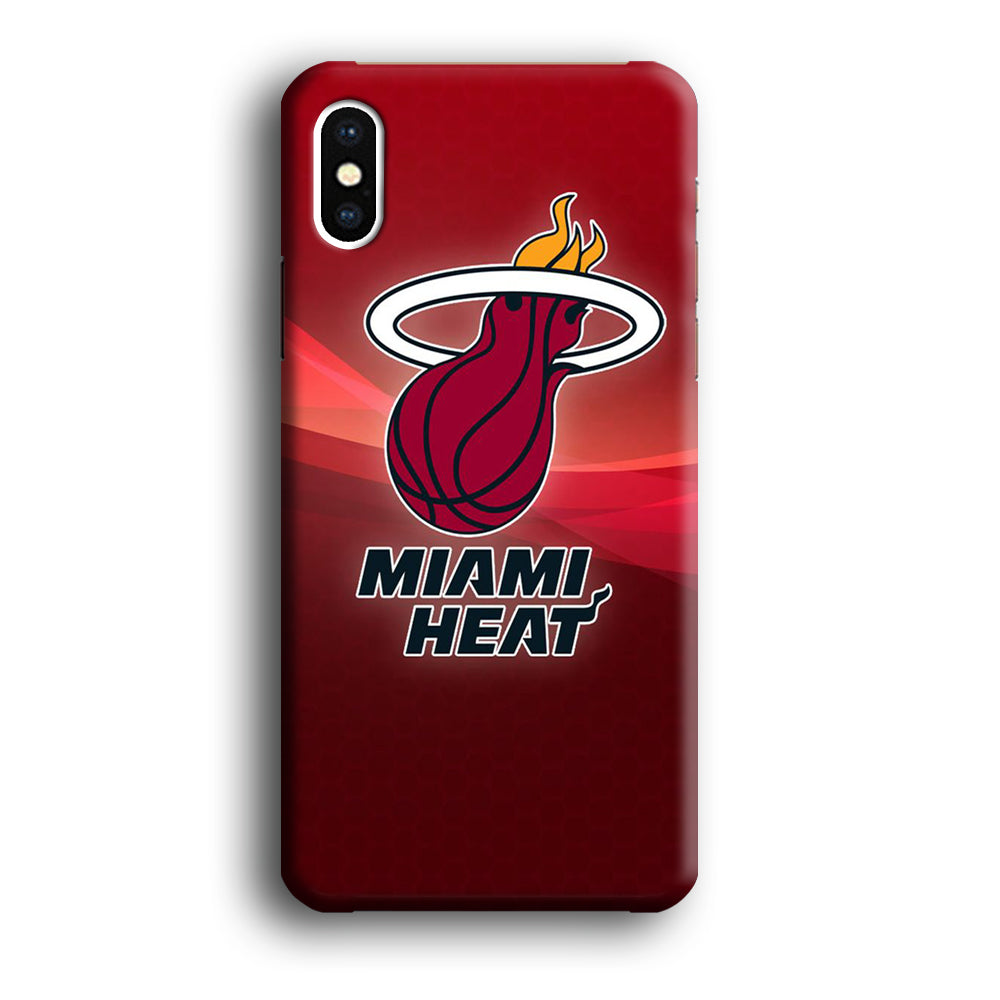 NBA Miami Heat Basketball 001 iPhone X Case