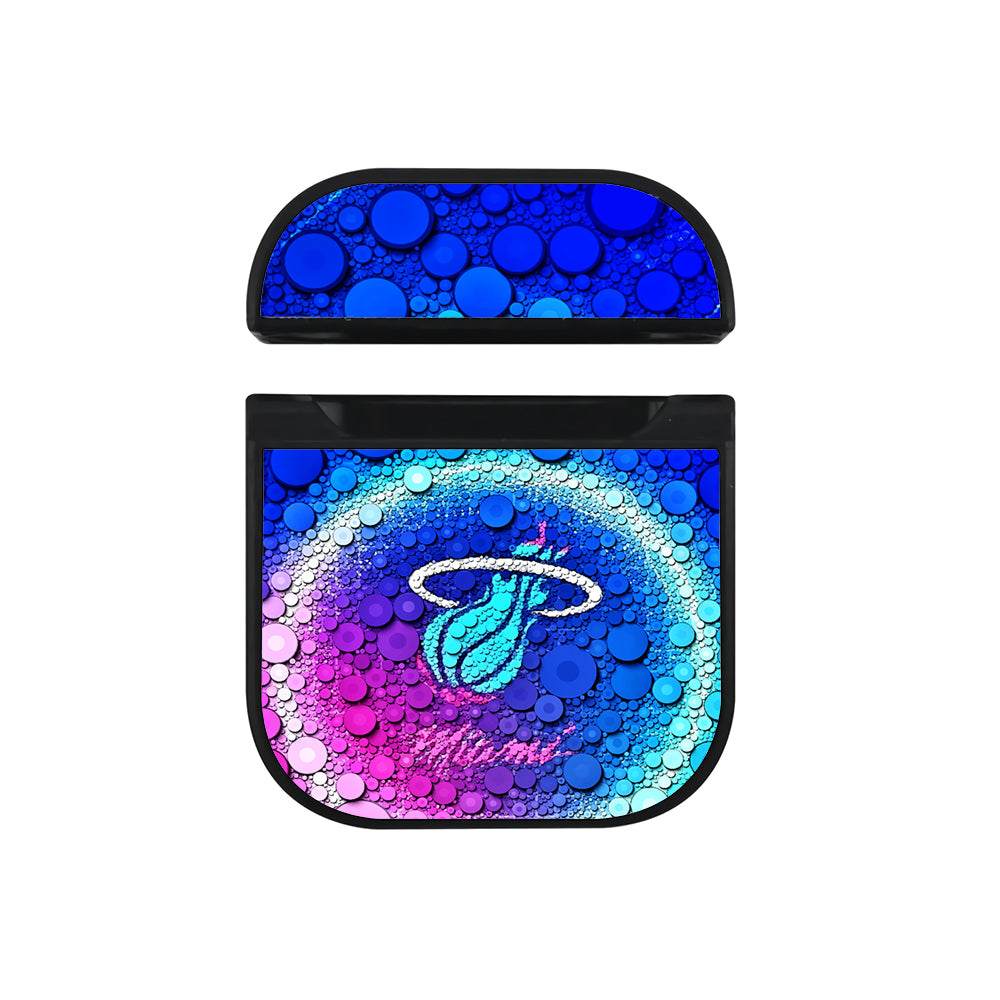 NBA Miami Heat Bubble Apple AirPods Case-AirPod Case-Black-Altracase
