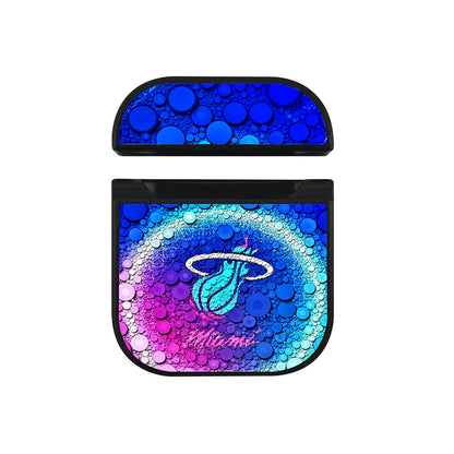 NBA Miami Heat Bubble Apple AirPods Case-AirPod Case-Black-Altracase
