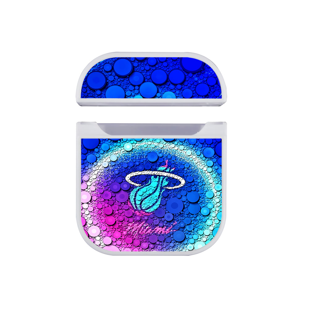 NBA Miami Heat Bubble Apple AirPods Case-AirPod Case-White-Altracase