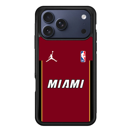 NBA Miami Heat Red Jordan iPhone 17 Pro Max Case - Altracase