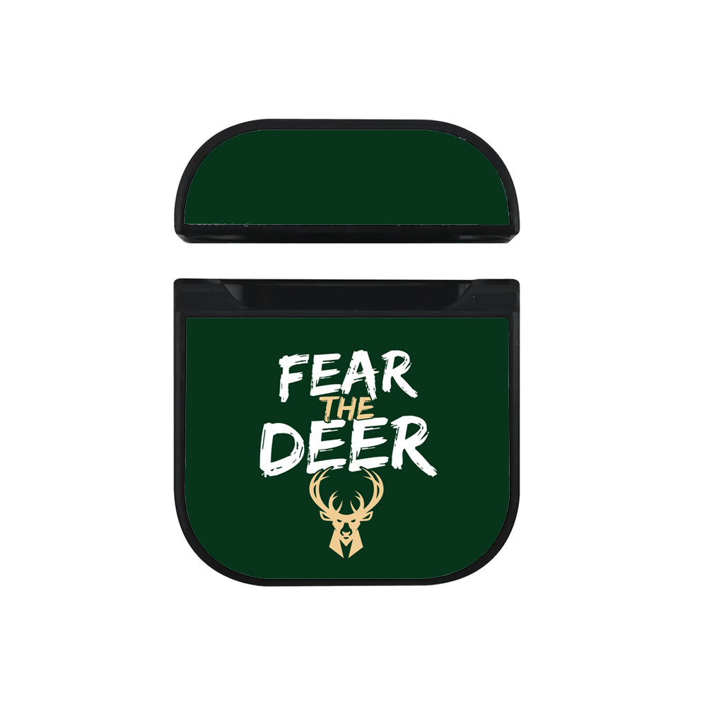 NBA Milwaukee Bucks Fear The Deer Apple AirPods Case-AirPod Case-Black-Altracase