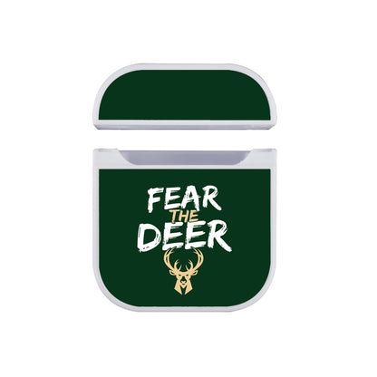NBA Milwaukee Bucks Fear The Deer Apple AirPods Case-AirPod Case-White-Altracase