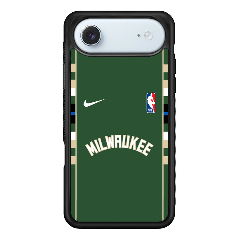 NBA Milwaukee Bucks Green Nike iPhone 17 Air Case - Altracase