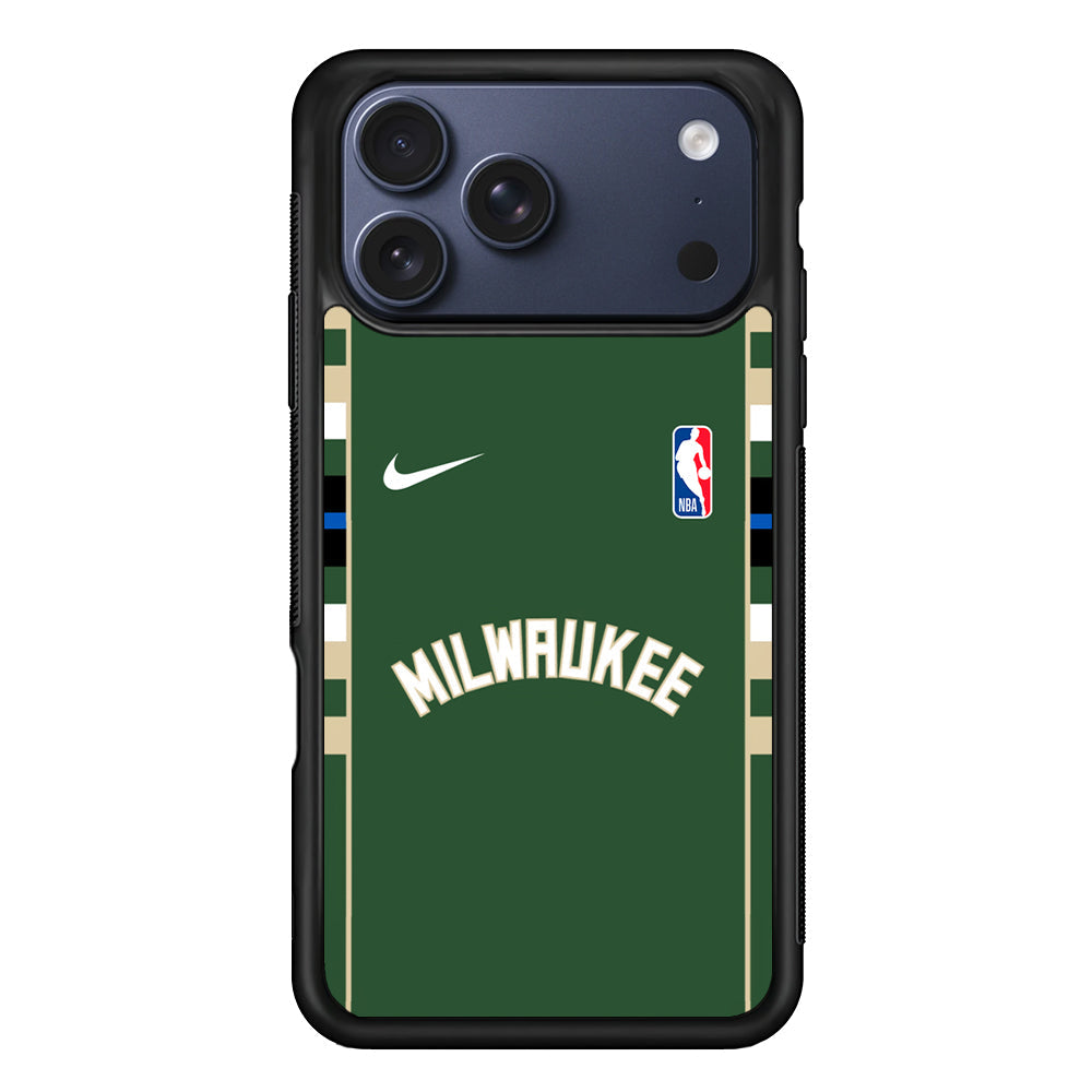 NBA Milwaukee Bucks Green Nike iPhone 17 Pro Max Case - Altracase